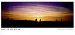 Ring of Brodgar sunset from the Comet Stone