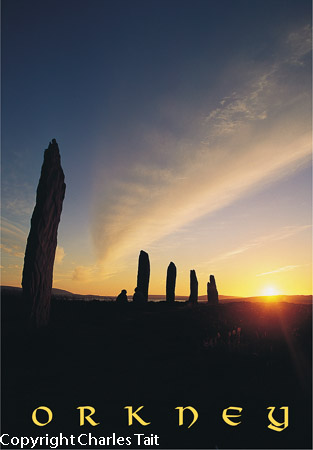 n263.  brodgar sunset