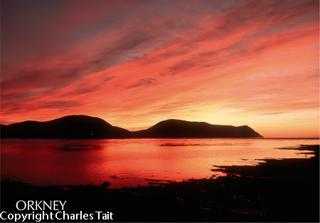 n275.  hoy sound winter sunset