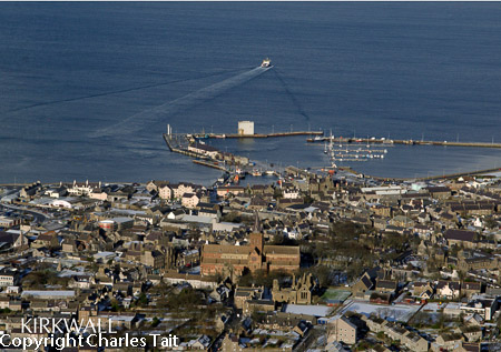 n380.  kirkwall aerial from south