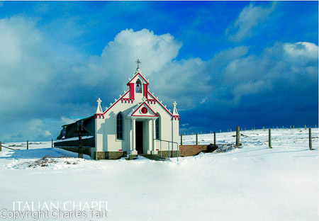 n396.  italian chapel in snow