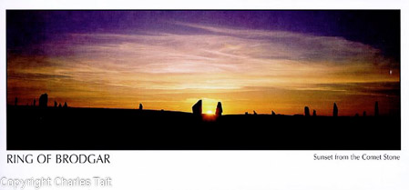 nl223.  brodgar sunset