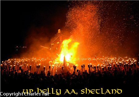 s098.  up helly aa burning